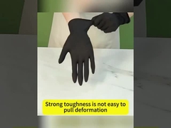 Schwarzer Diamond Texture Disposable Nitrile Gloves pulverisieren freies für das industrielle Automobil