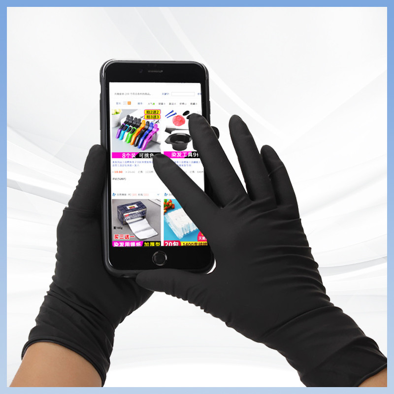 Anpassbares Logo Nichtmedizinische Pulverfreie Latexhandschuhe Einweg-Latexhandschuhe für Lebensmittel